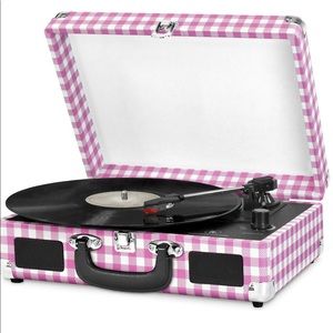 Innovative Technology Turntable,Pink Gingham